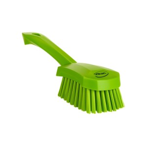 BROSSE DE LAVAGE AVEC MANCHE COURT, 270 MM, DUR, CITRON VERT