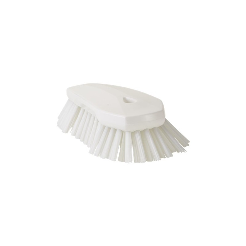 BROSSE À MAIN XL, 240 MM, TRÈS DUR, BLANC