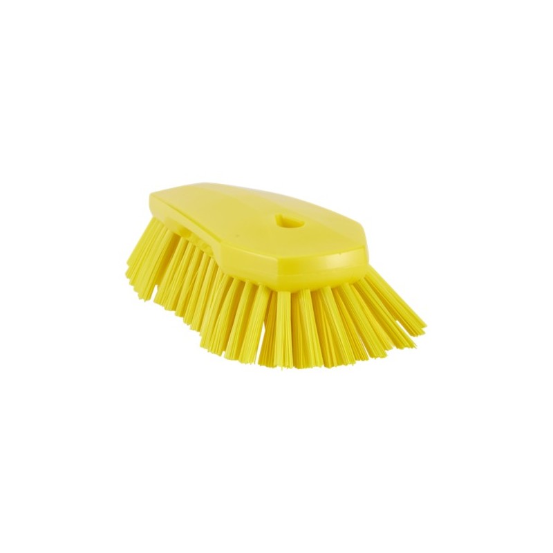 BROSSE À MAIN XL, 240 MM, TRÈS DUR, JAUNE