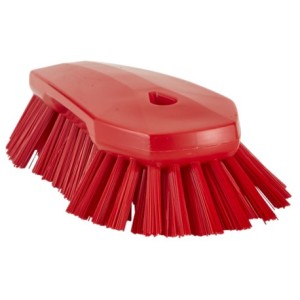 BROSSE À MAIN XL, 240 MM, TRÈS DURE, ROUGE