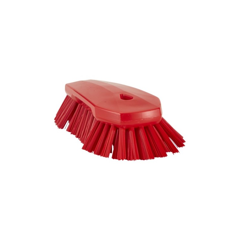 BROSSE À MAIN XL, 240 MM, TRÈS DURE, ROUGE