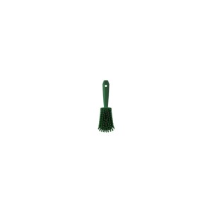 BROSSE DE LAVAGE AVEC MANCHE COURT, 270 MM, DURE, VERTE