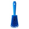 BROSSE À MAIN, MANCHE COURT, 270 MM, DUR, BLEU