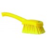 BROSSE À MAIN, MANCHE COURT, 270 MM, SOUPLE/FLEURÉ, JAUNE