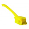 BROSSE À MAIN, MANCHE LONG, 415 MM, DUR, JAUNE