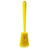 BROSSE À MAIN, MANCHE LONG, 415 MM, DUR, JAUNE