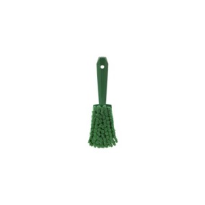 BROSSE DE LAVAGE AVEC MANCHE COURT, 270 MM, SOUPLE/FENTE, VERTE