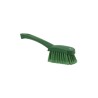 BROSSE DE LAVAGE AVEC MANCHE COURT, 270 MM, SOUPLE/FENTE, VERTE