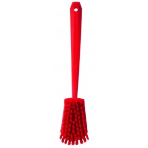 BROSSE DE LAVAGE AVEC MANCHE LONG, 415 MM, DUR, ROUGE