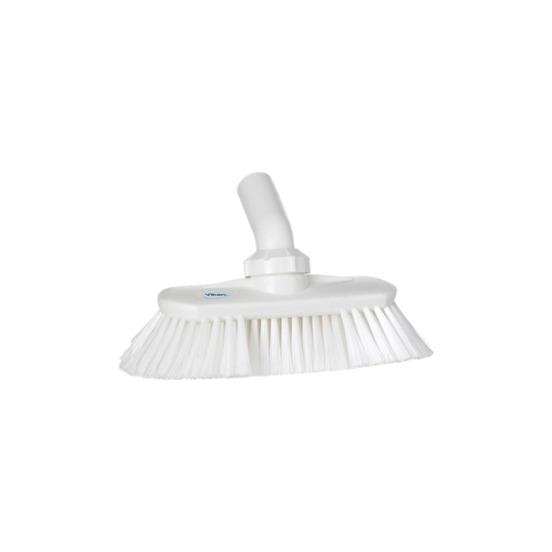 BROSSE DE LAVAGE AVEC RÉGLAGE DE L'ANGLE, ALIMENTÉE À L'EAU, 240 MM, SOUPLE/SPLIT, BLANC