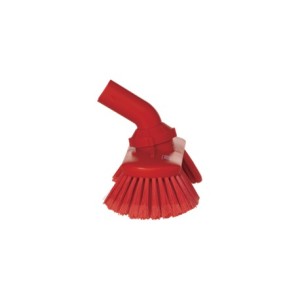 BROSSE DE LAVAGE AVEC RÉGLAGE DE L'ANGLE, ALIMENTÉE EN EAU, 240 MM, SOUPLE/SPLIT, ROUGE