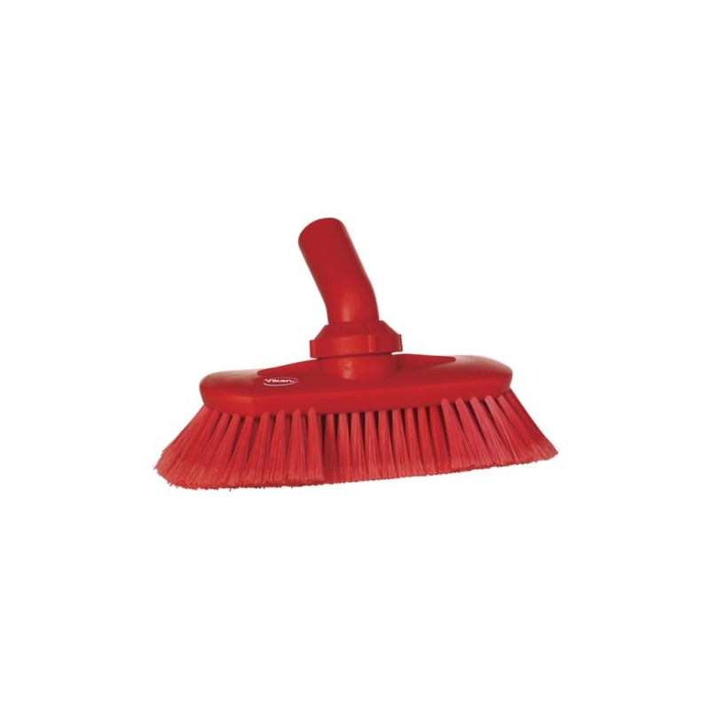 BROSSE DE LAVAGE AVEC RÉGLAGE DE L'ANGLE, ALIMENTÉE EN EAU, 240 MM, SOUPLE/SPLIT, ROUGE