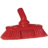 BROSSE DE LAVAGE AVEC RÉGLAGE DE L'ANGLE, ALIMENTÉE EN EAU, 240 MM, SOUPLE/SPLIT, ROUGE