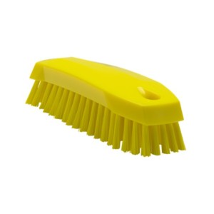 BROSSE À MAIN M, 165 MM, MOYENNE, JAUNE