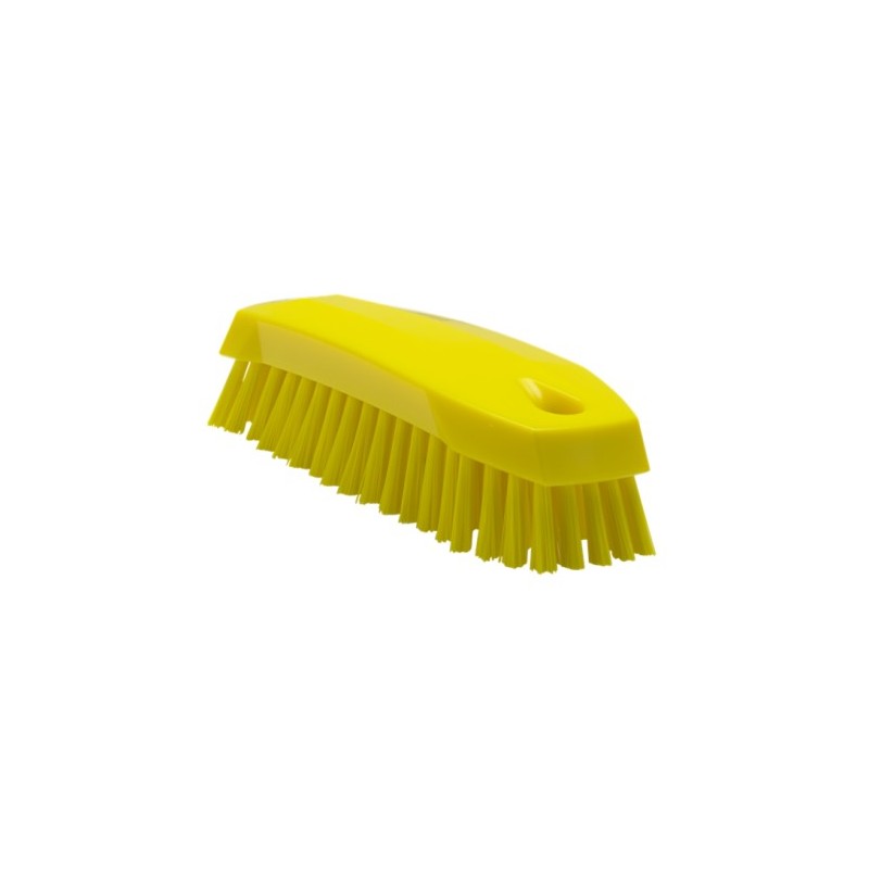 BROSSE À MAIN M, 165 MM, MOYENNE, JAUNE