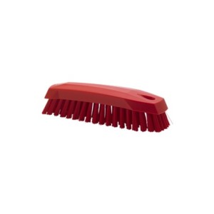 BROSSE À MAIN M, 165 MM, MOYENNE, ROUGE