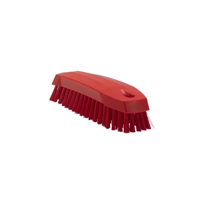 BROSSE À MAIN M, 165 MM, MOYENNE, ROUGE