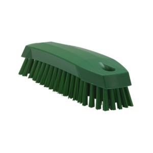 BROSSE À MAIN M, 165 MM, MOYENNE, VERTE