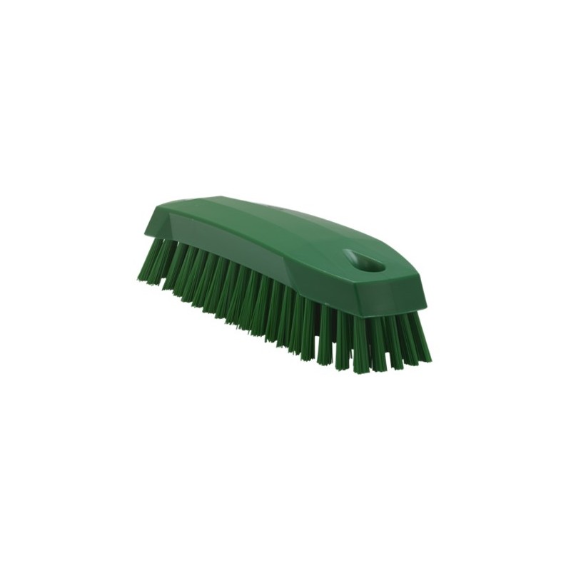 BROSSE À MAIN M, 165 MM, MOYENNE, VERTE