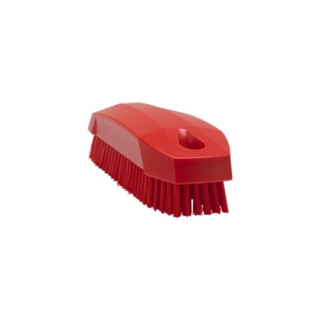 BROSSE À MAIN S / BROSSE À ONGLES, 130 MM, DURE, ROUGE