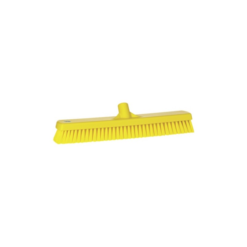 BROSSE DE LAVAGE MUR/SOL, 470 MM, DURE, JAUNE