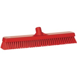 BROSSE DE LAVAGE MUR/SOL, 470 MM, DURE, ROUGE