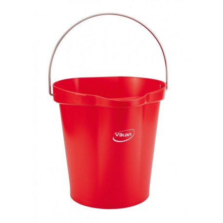 SEAU GRADUÉ, BEC VERSEUR, 12 L, ROUGE