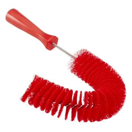 BROSSE EXTÉRIEURE POUR TUYAUX, Ø55 MM, 360 MM, MOYENNE, ROUGE