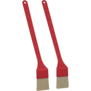 BROSSE GRILLE-PAIN, 2 PIÈCES, 395 MM, MOYENNE, ROUGE