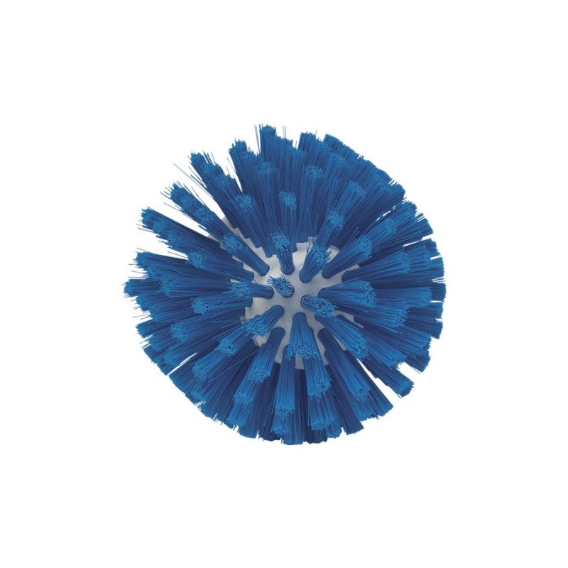 BROSSE RONDE À PAS DE VIS, Ø135 MM, MEDIUM, BLEU