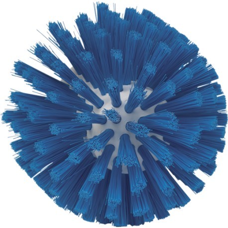 BROSSE RONDE À PAS DE VIS, Ø135 MM, MEDIUM, BLEU