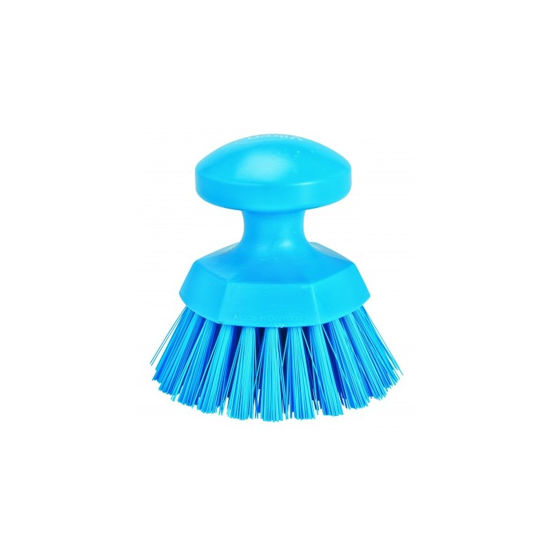 BROSSE RONDE SOLEIL, Ø110 MM, DUR, BLEU