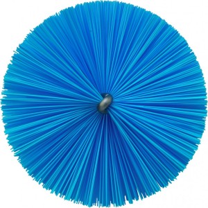 TÊTE D'ÉCOUVILLON POUR TIGE FLEXIBLE, Ø60 MM, 200 MM, MEDIUM, BLEU