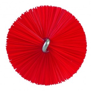 BROSSE TUBE, Ø40 MM, 500 MM, DUR, ROUGE