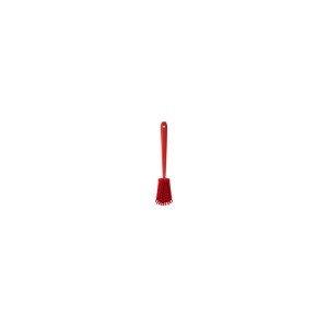 WASHING BRUSH W/LONG HANDLE, 415 MM, HARD, RED