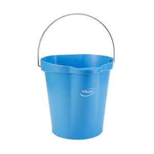 SEAU GRADUÉ, BEC VERSEUR, 12 L, BLEU