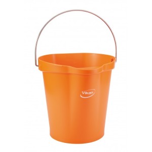 SEAU GRADUÉ, BEC VERSEUR, 12 L, ORANGE