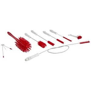 KIT DE BROSSES POUR MACHINES SOFTICE, ROUGE