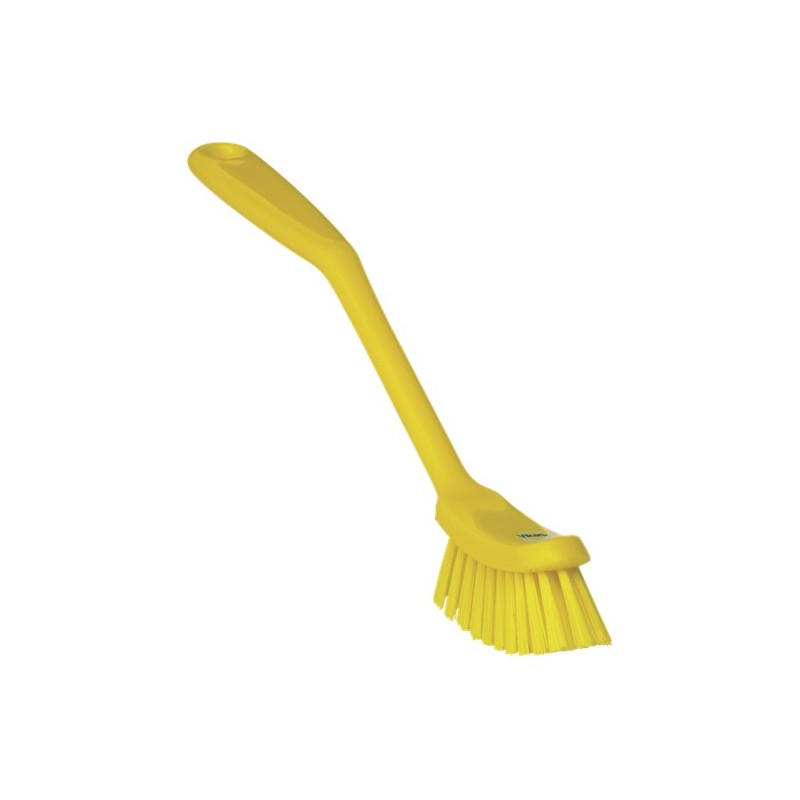 BROSSE À VAISSELLE, 290 MM, MOYENNE, JAUNE