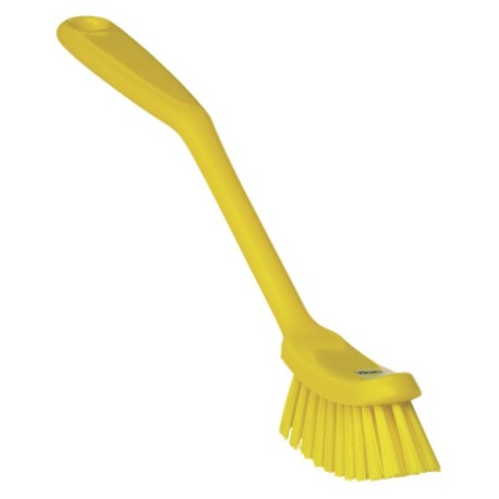 BROSSE À VAISSELLE, 290 MM, MOYENNE, JAUNE