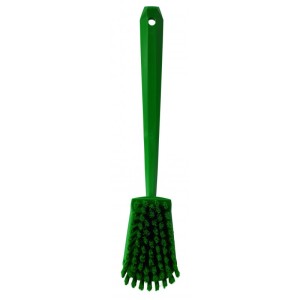 BROSSE À MAIN, MANCHE LONG, 415 MM, DUR, VERT