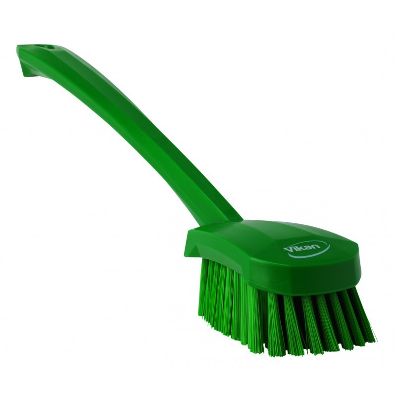 BROSSE À MAIN, MANCHE LONG, 415 MM, DUR, VERT