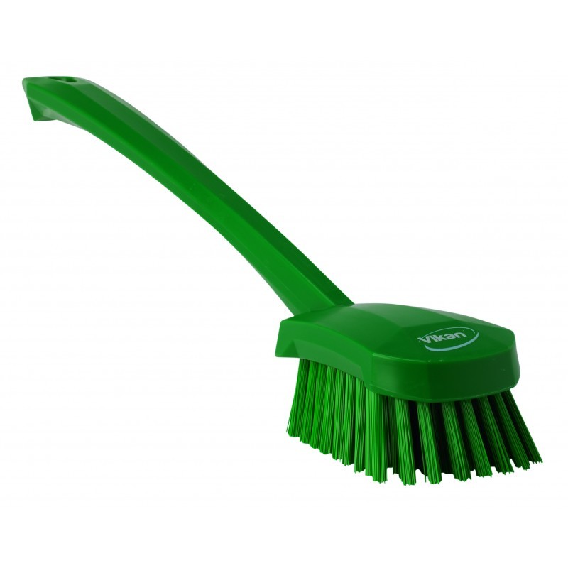 BROSSE À MAIN, MANCHE LONG, 415 MM, DUR, VERT