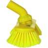 BROSSE À PASSAGE D'EAU, ANGLE RÉGLABLE, 240 MM, SOUPLE/FLEURÉ, JAUNE