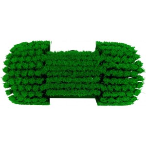 BROSSE À PASSAGE D'EAU, ANGLE RÉGLABLE, 240 MM, SOUPLE/FLEURÉ, VERT