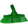 BROSSE À PASSAGE D'EAU, ANGLE RÉGLABLE, 240 MM, SOUPLE/FLEURÉ, VERT