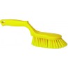 BROSSE À MAIN ERGONOMIQUE, 330 MM, DURE, JAUNE