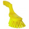 BROSSE À MAIN ERGONOMIQUE, 330 MM, DURE, JAUNE