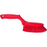 BROSSE À MAIN ERGONOMIQUE, 330 MM, DURE, ROUGE